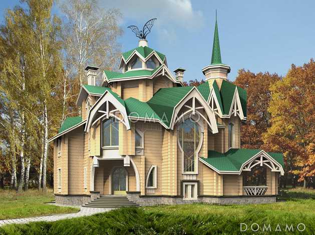 Коттедж с причудливыми башенками