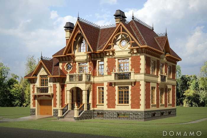 Красивый дом в стиле модерн