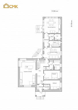 Гренландская / План 1 этажа