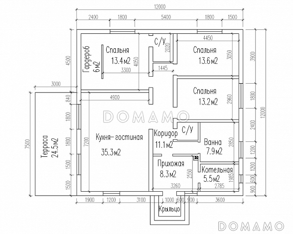 КП-003 / План 1 этажа