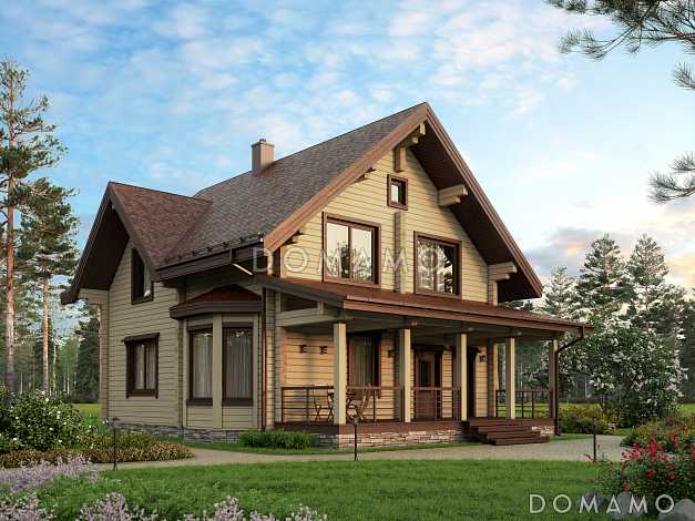 Проект рационально распланированного, уютного дома с тремя просторными спальнями и личным кабинетом