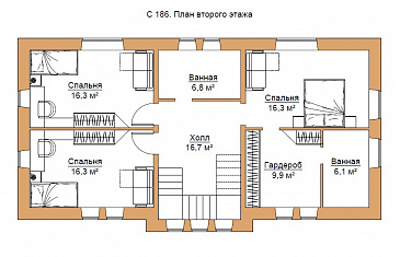 С-186-2 / План 2 этажа