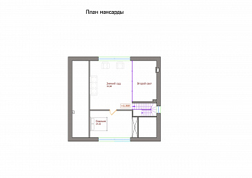 Проект 118 / План мансардного этажа