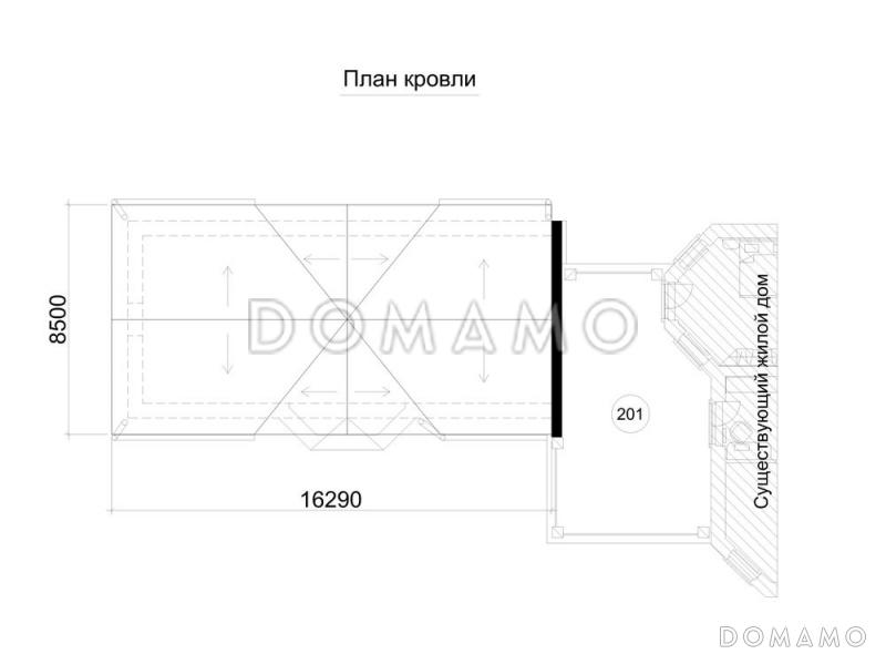 Одноэтажный пристроенный бассейн для круглогодичного использования  / План 2 этажа