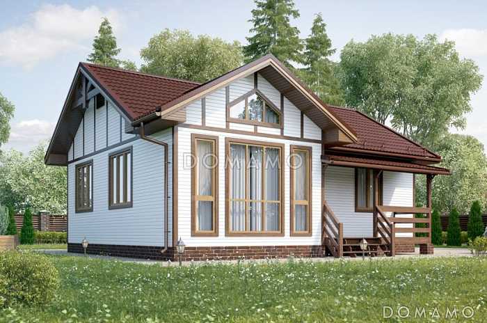 Проект изысканного каркасного дома