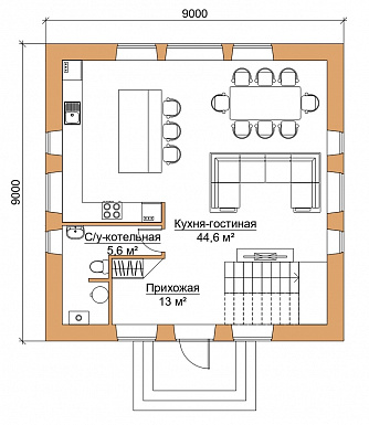 А-128-2 / План 1 этажа