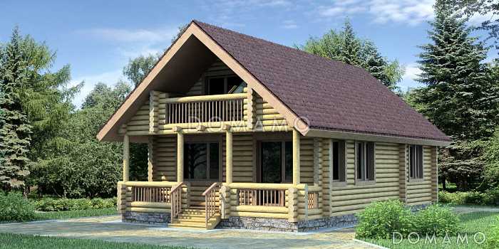 Проект деревянного дома с подвалом