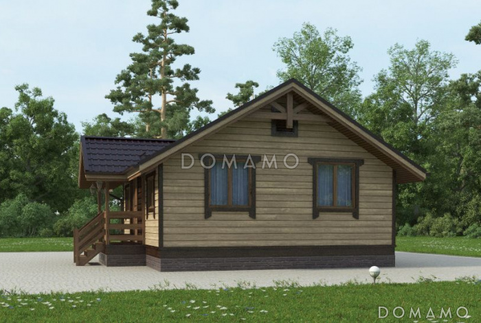 Проект одноэтажного небольшого дома