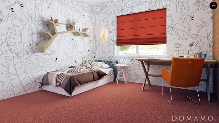 Проект одноэтажного дома из кирпича с тремя спальнями и гаражом на два автомобиля, с возможностью обустройства мансарды