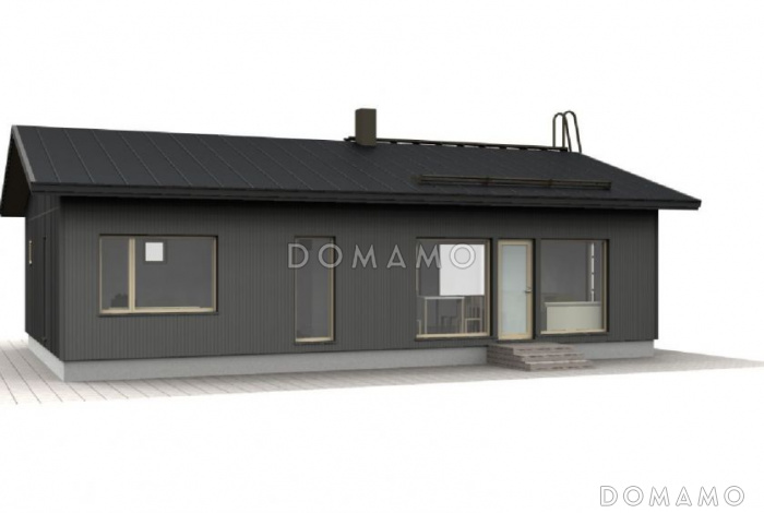 Проект одноэтажного каркасного дома до 100 кв.м