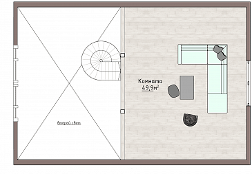 BRICK HOUSE 165 / План мансардного этажа