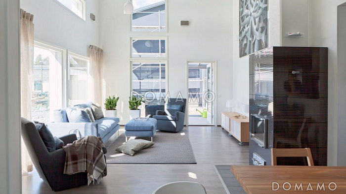 Проект дома с большой кухней-столовой