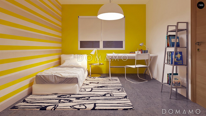 Проект небольшого двухэтажного дома из газобетона с тремя спальнями и балконом