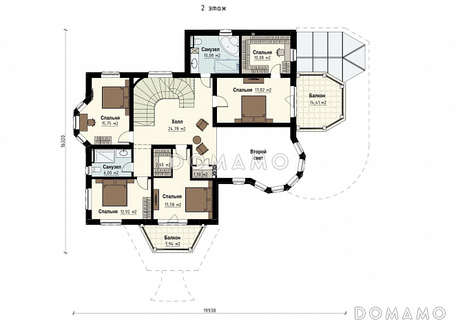 Валенсия / План 2 этажа