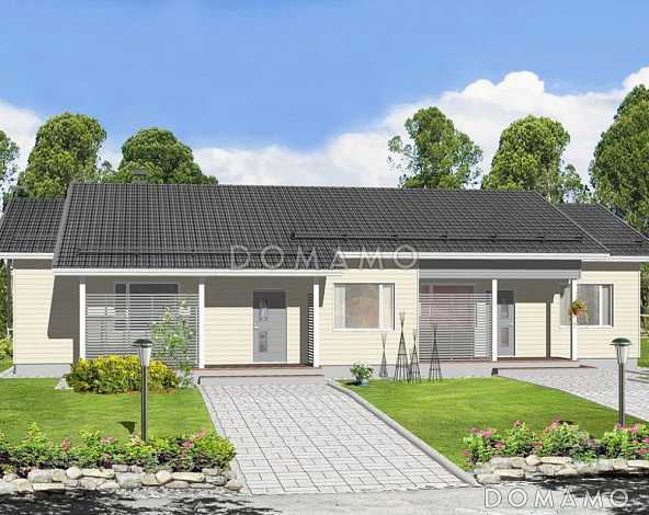 Проект каркасного дуплексного дома