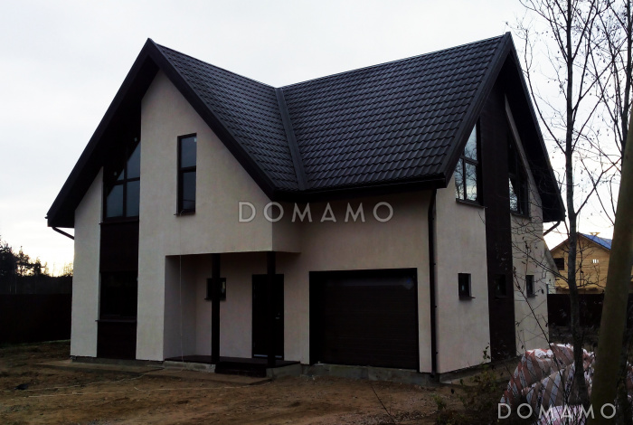 Компактный коттедж с 4 спальнями и гаражом на 1 машину