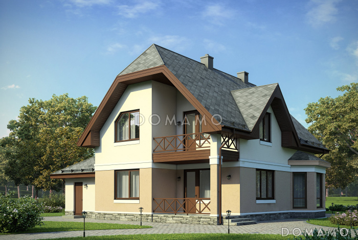 Проект дома из газобетона с двумя входами в котельную