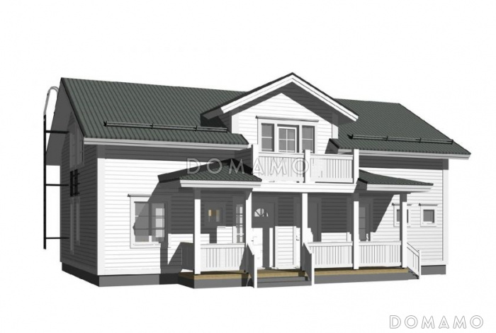 Проект дома с мансардным этажом до 200 м.кв.