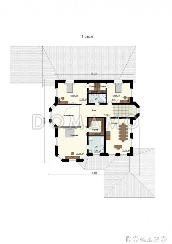 Конкорд / План 2 этажа