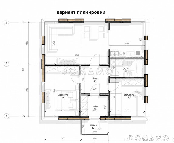 Next-72  / План 1 этажа