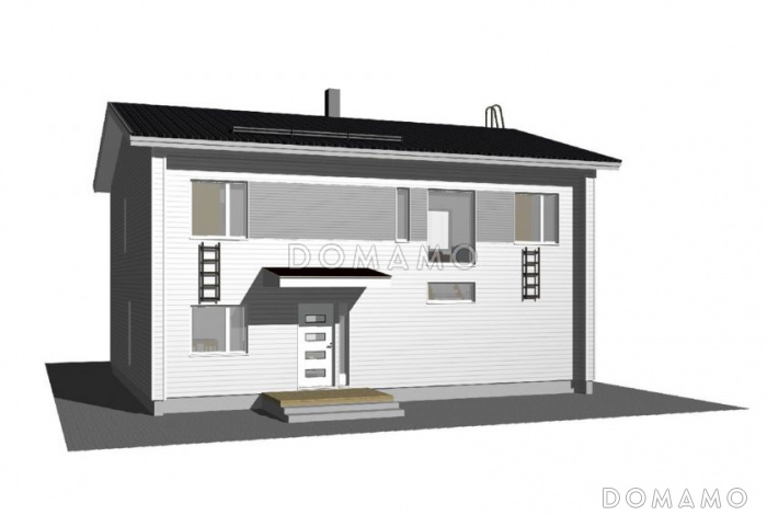 Проект каркасного дома с сауной до 200 м.кв