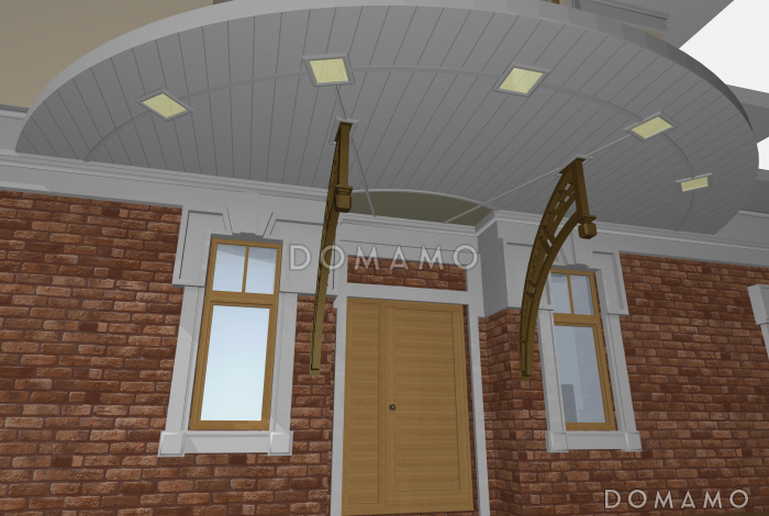 Проект двухэтажного загородного дома с мансардой