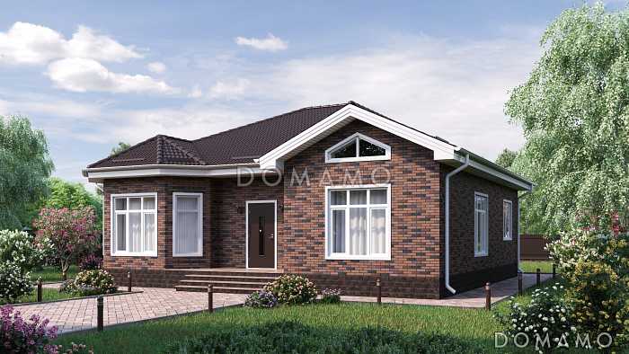 Проект одноэтажного дома в современном стиле