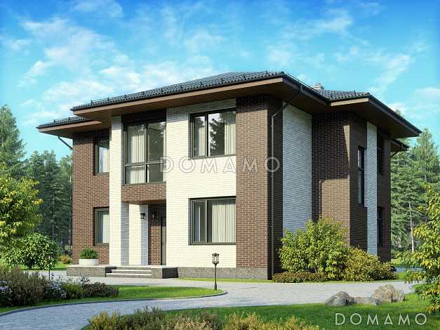 Проект двухэтажного дома из СИП панелей