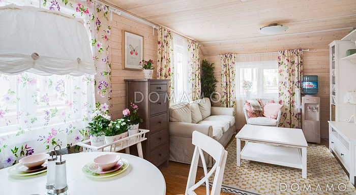 Проект одноэтажного компактного дома из бруса