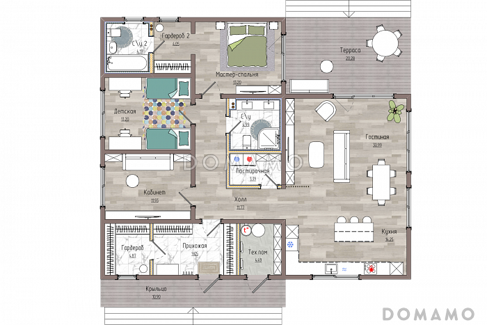 Никко 162 / План 1 этажа