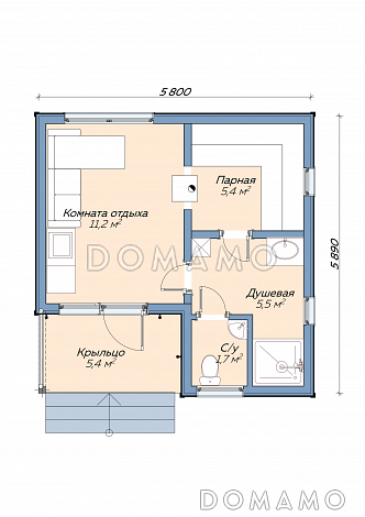 Каркасная баня 