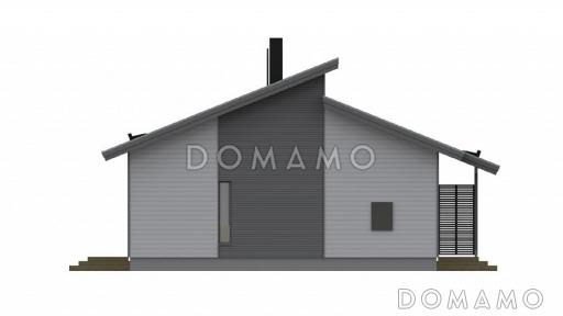 Проект каркасного дома с небольшим кабинетом / Фасад 4