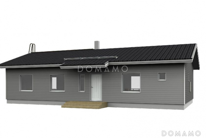 Проект каркасного дома с просторной прихожей