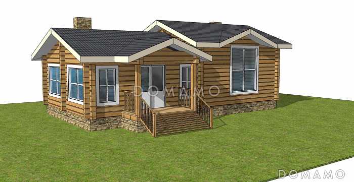 Баня с теплой верандой