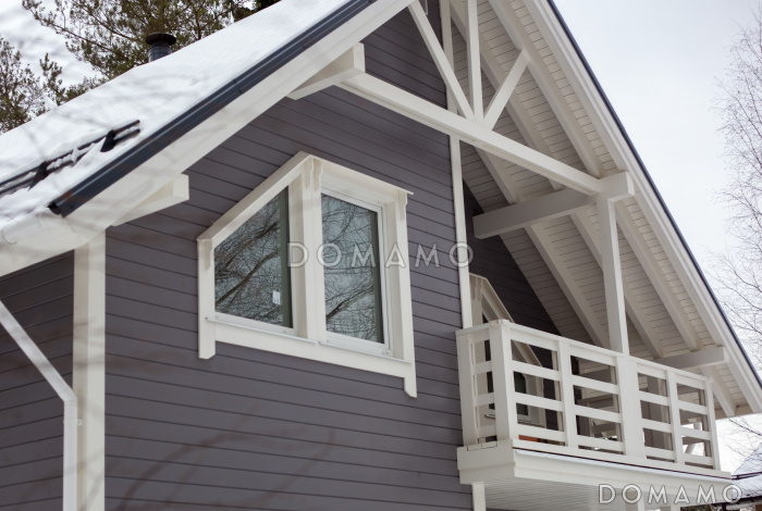 Проект каркасного дома с тренажерным залом на мансардном этаже