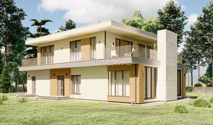 Проект эргономичного дома с гаражом на две машины S-258