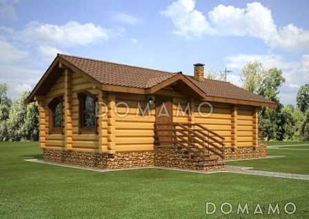 Проект одноэтажной бани из бруса