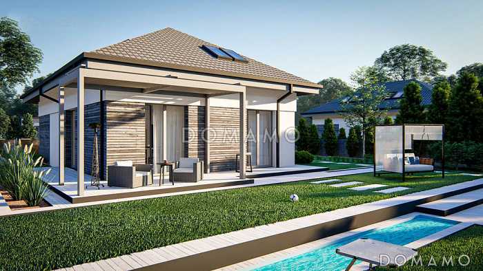 Проект дома с прачечной, гаражом, тремя спальнями на мансарде и просторной гардеробной