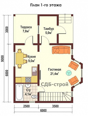 ДБР5 / План 1 этажа