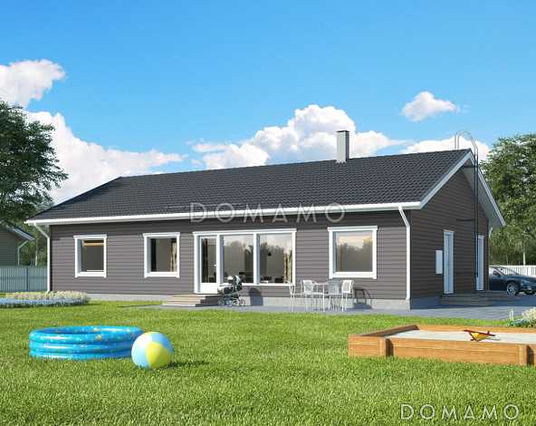 Проект современного дома с просторной кухней