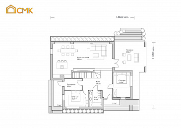 Mos Villa / План 1 этажа