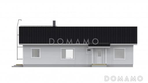 Проект современного дома с просторной кухней / Фасад 4