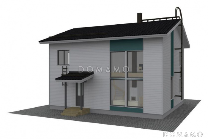 Проект каркасного дома со вторым светом