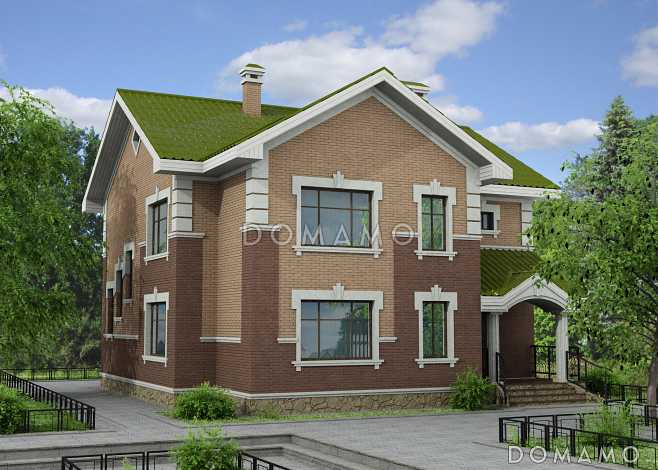 Проект дома из пенобетона с оптимальным набором помещений