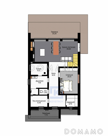 КейСтрой-316 / План 1 этажа