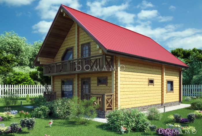 Проект дома из клееного бруса до 200 кв.м