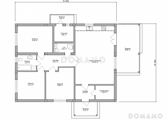 ОД-130 / План 1 этажа