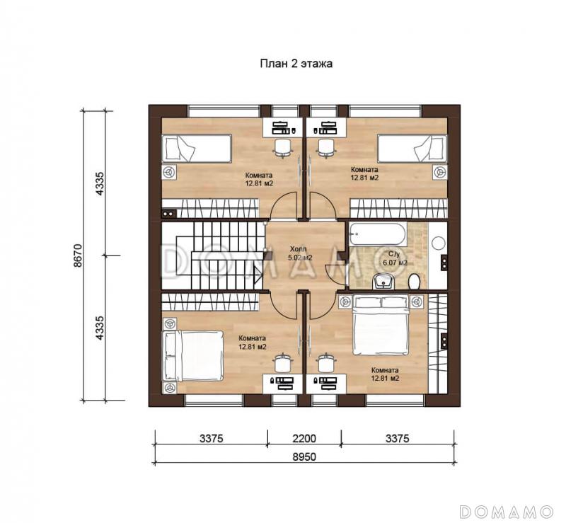 ФЛАМАНДИЯ 150 / План мансардного этажа
