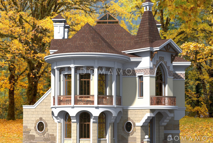 Проект компактного коттеджа в стиле модерн