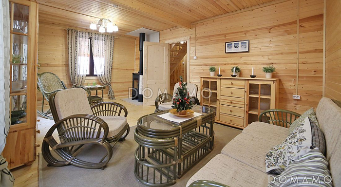 Проект дома из клееного бруса с двумя спальнями